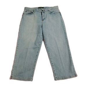 Lauren Ralph Lauren Women's Jeans Sz 10 Light Wash Straight Crop mom style